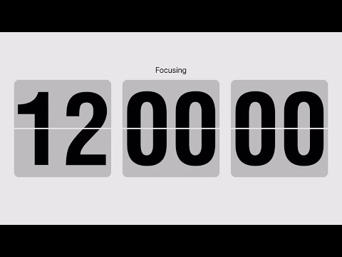 12 hour countdown timer with flip clock