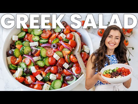How to Make the BEST Classic Greek Salad | Easy & Fresh Recipe