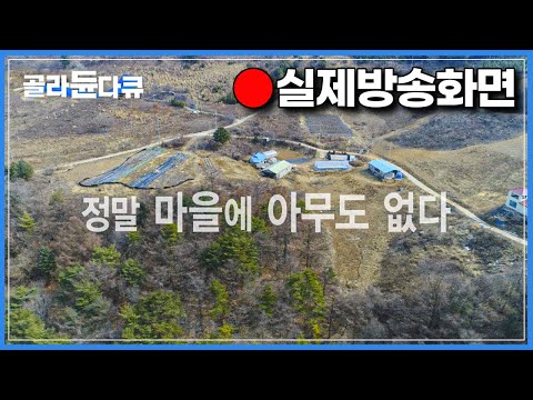 사람이라곤 단 한 명도 없는 시골 마을, 대체 뭘 하며 살아갈까?|하루종일 아무 것도 안한다는 노부부의 일상|한국기행|#골라듄다큐