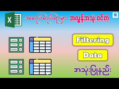 လုပ်ငန်းခွင်မှာ လွယ်ကူလျင်မြန်စေတဲ့ Filter စနစ်တကျ အသုံးပြုနည်း | How to Use Filter in Excel -2025