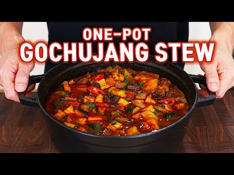 Comforting One Pot Gochujang Beef Stew For Your Weeknight Dinner l Easy Gochujang Jjigae