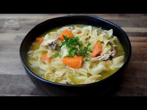 Turkey Soup with Leftover Turkey Carcass Stock - Easy & Delicious Homemade Recipe
