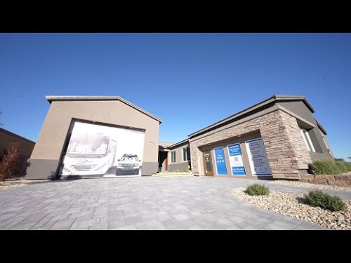 This Las Vegas Home is a Car Lovers Dream! New Home Tour featuring a NextGen Suite.
