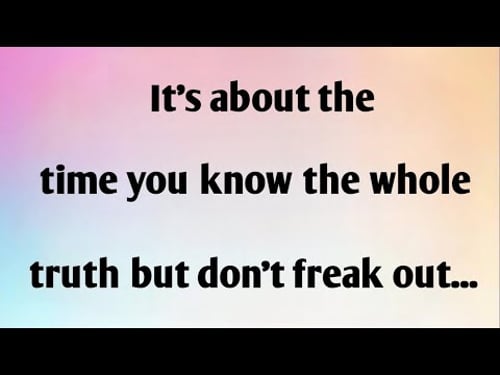 IT'S ABOUT THE TIME YOUK NOW THE WHOLE...