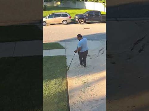 Robot vs Human Lawn Mowing Challenge!