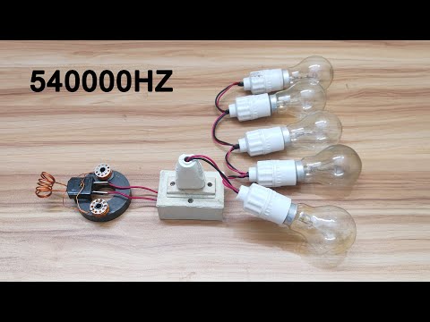 Free energy generator 240v using magnet and light bulb 100%