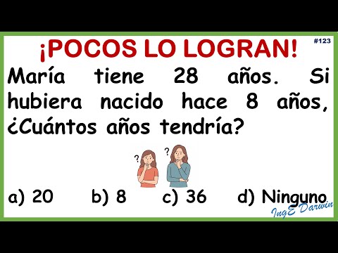 ⚠️El error que todos cometen con este problema de edades - razonamiento matemático | Reto 123
