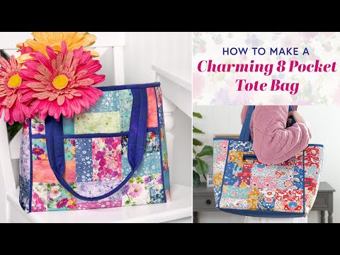 How To Make a Charming 8 Pocket Tote | Shabby Fabrics