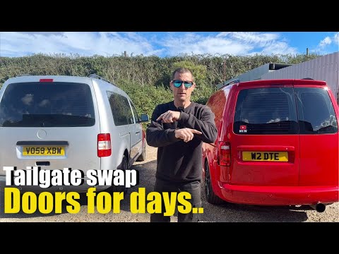 Vw caddy - barn doors to tailgate - tailgate to door swap