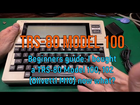 TRS-80 Model 100 Beginners guide. I got a TRS-80 Model 100, now what?