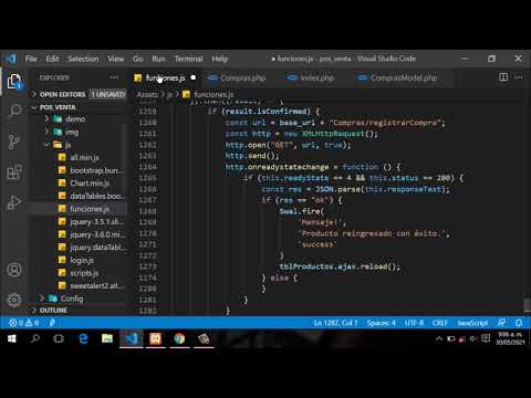 16.- Sistema de venta en PHP, Javascript y MySQL, registrar compras y detalles