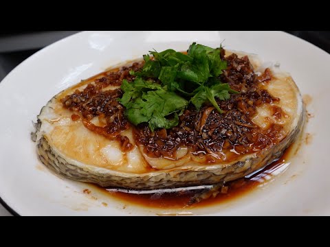 清蒸鳕鱼超简单的做法🐟肉质软嫩,口感100分,太好吃了😋‼️Super simple method of steamed cod 🐟 The meat is soft and tender