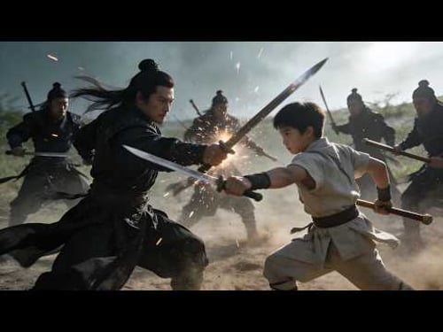 黑衣殺手刺殺少年團,誰料他們竟是絕世功夫高手!