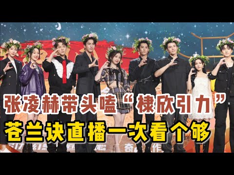 苍兰诀完整版直播一次看个够!王鹤棣虞书欣现场玩游戏互动超甜蜜,张凌赫前排吃瓜带头嗑“棣欣引力”