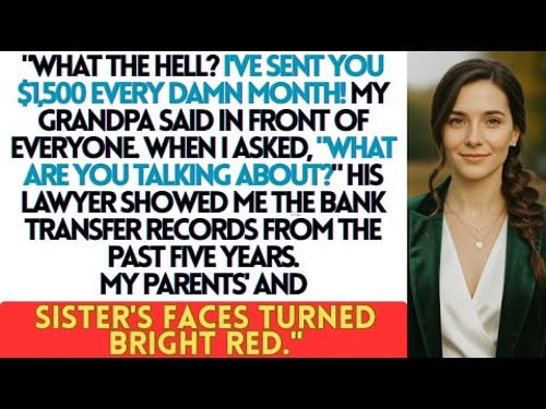 I've been sending you $1,500 a month for rent, my grandfather said in front of everyone but...