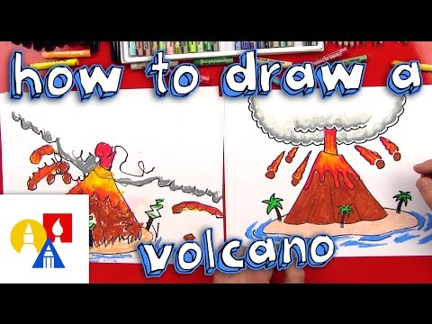 How To Draw A Volcano