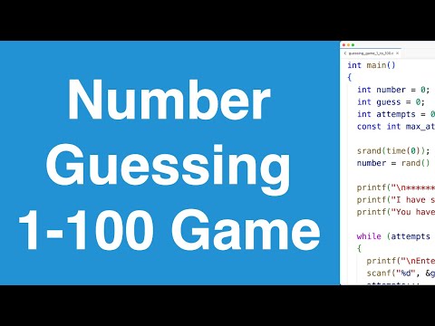 Number Guessing 1-100 Game Built Step-By-Step For Beginners | C Programming Example