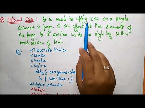 CSS in html tutorial | CSS tutorials | Cascading Style Sheets | Lec-02 | Bhanu Priya