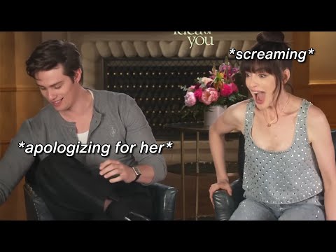 Nicholas Galitzine and Anne Hathaway acting like a married couple for 5 minutes