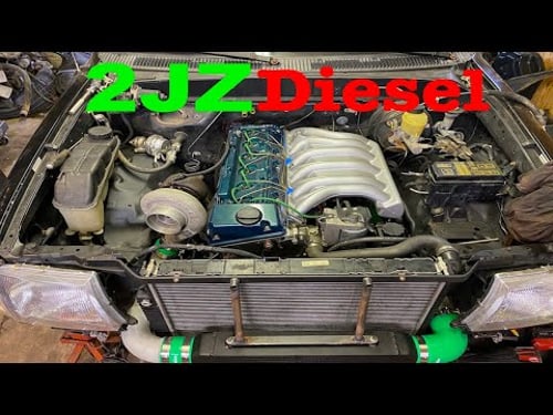 2JZ Diesel into Toyota Tacoma! Part 1 // Om606