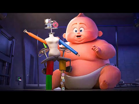 INCREDIBLES 2 All Movie Clips - Baby Jack Jack Superpowers (2018)