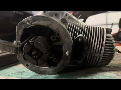 I am tearing apart a small engine from a plane compactor that I took apart last summer. 