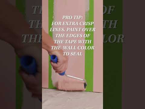 Easy DIY Circus Stripe Wall Tutorial #howto #diy #painting