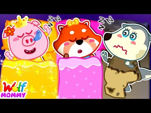 Poor Mommy Wolf at the Fancy Sleepover | Sharing is Caring š| Rich vs Broke | Mommy Wolf Cartoon
