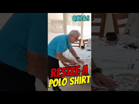 How to Turn Your New Oversized Polo Shirts into a perfect fit! DIY #SHORTS