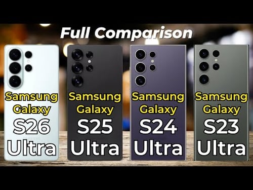 Samsung Galaxy S26 Ultra vs S25 Ultra vs S24 Ultra vs S23 Ultra 🔥 Full Leak Comparison