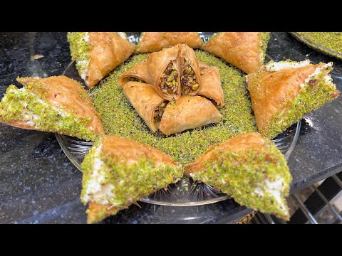 طريقه فتحً عجين النشابه البقلاوات وربات فستق وبل قشطه عجين حرير 😃😃