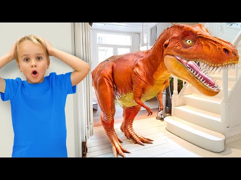 Giant Dinosaurs in the House – Funny stories for kids