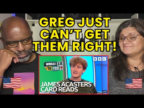 Americans React to the HILARIOUS James Acasters Card Reads! | Would I Lie To You?