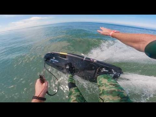 40MPH JET SURFBOARD IN WAVES - BEST THING EVER!