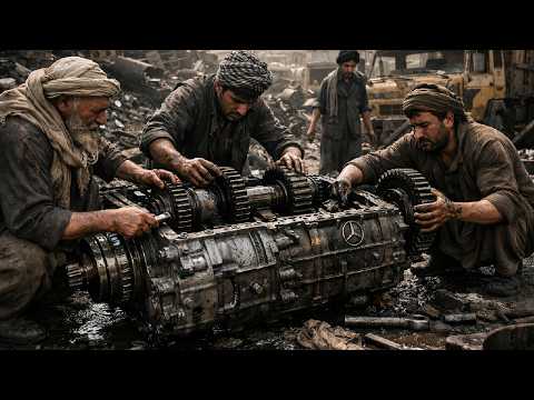 Mercedes Transmission Restoration: The Afghan Mechanic's Skills with Basic Tools