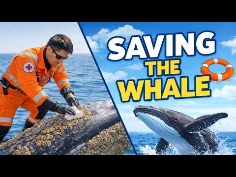 Rescuing an Exhausted Whale from Parasitic Creatures – A Deeply Moving Rescue Story