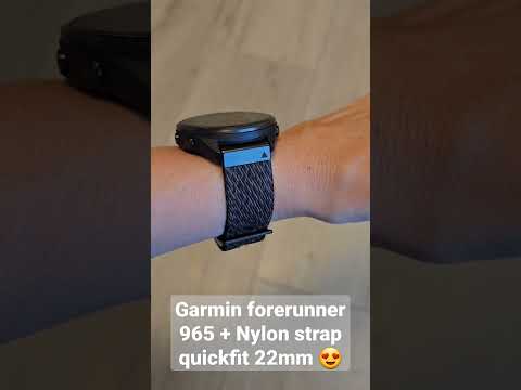 Garmin forerunner 965 with Nylon strap quick fit 22mm