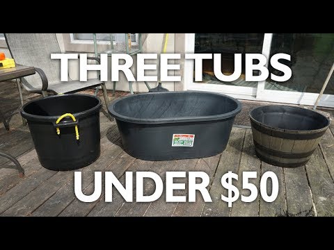 Patio Pond on a BUDGET- Part 1- Tub Selection