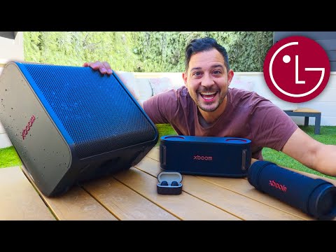 Altavoces LG xboom Grab vs Bounce vs Stage 301 y xboom Buds.