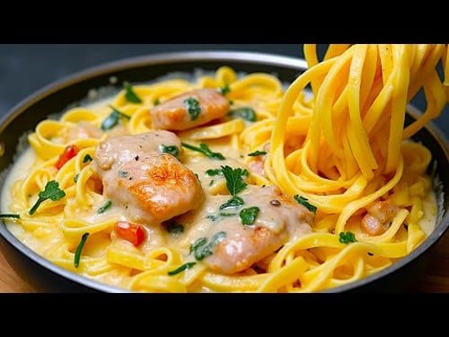 Dieses einfache Hähnchen-Pasta-Rezept ist unglaublich! 10 Minuten Dinner