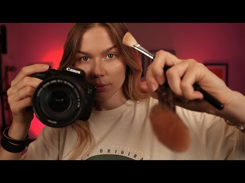 ASMR Sketching You ✍️ Hair Styling, Makeup & Photoshoot Roleplay