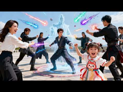 我爸爸可是修仙大佬,看誰還敢欺負我?我爸爸揍你們哦!#首發新劇 #無腦劇 #完結短劇