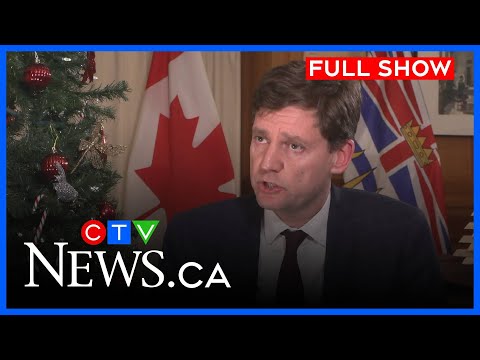 B.C. premier looks ahead after challenging year | CTV News Vancouver at 11:30 for Dec. 22, 2025