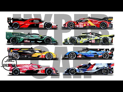 Le Mans Hypercar 2025 - All Cars And Teams. Ferrari, Porsche, Aston Martin, Toyota, Alpine, Peugeot