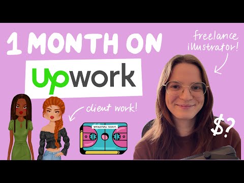 honest upwork review as a freelance illustrator ✦ what i learnt, how much i made ✦
