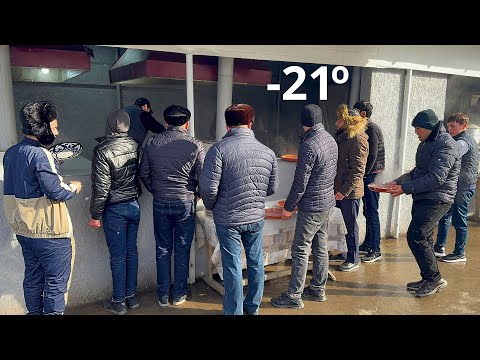 -21 ABNORMAL COLD | How UZBEKS eat at 6 in the MORNING? Popular Foods in Samarkand
