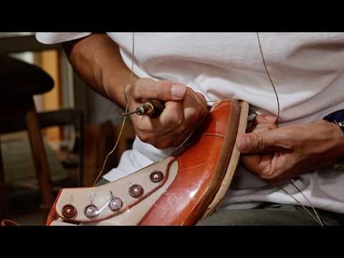 Making Classic Boots from Lambskin & Cowhide Leather
