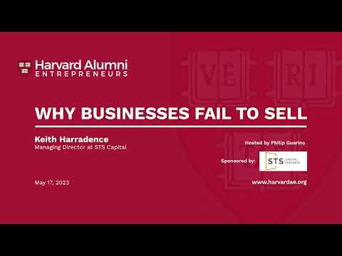 Why Businesses Fail to Sell with Keith Harradence