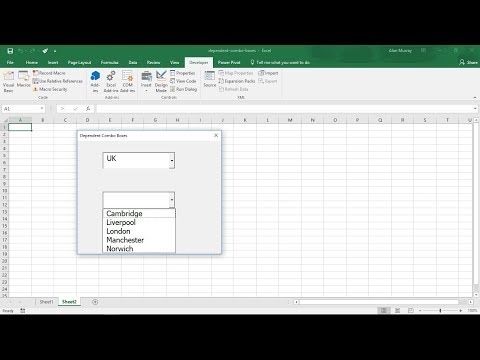 Create Dependent Combo Boxes on a Userform - Excel VBA