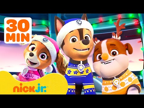 PAW Patrol Celebrate Christmas & Holiday Rescue Missions! 🎅🛷 | 30 Minutes | Nick Jr.